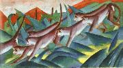 Franz Marc Monkey Frieze oil painting artist